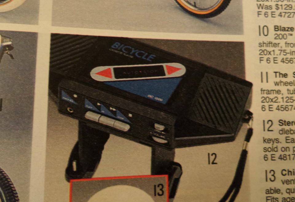 1989 Sears Wishbook Bike Casette