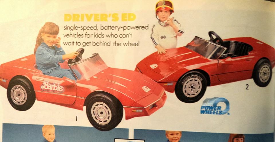1989 Sears Wishbook Power Wheels Corvettes